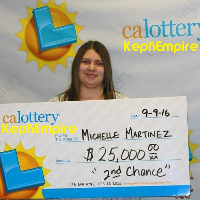 california lottery 2nd chance win