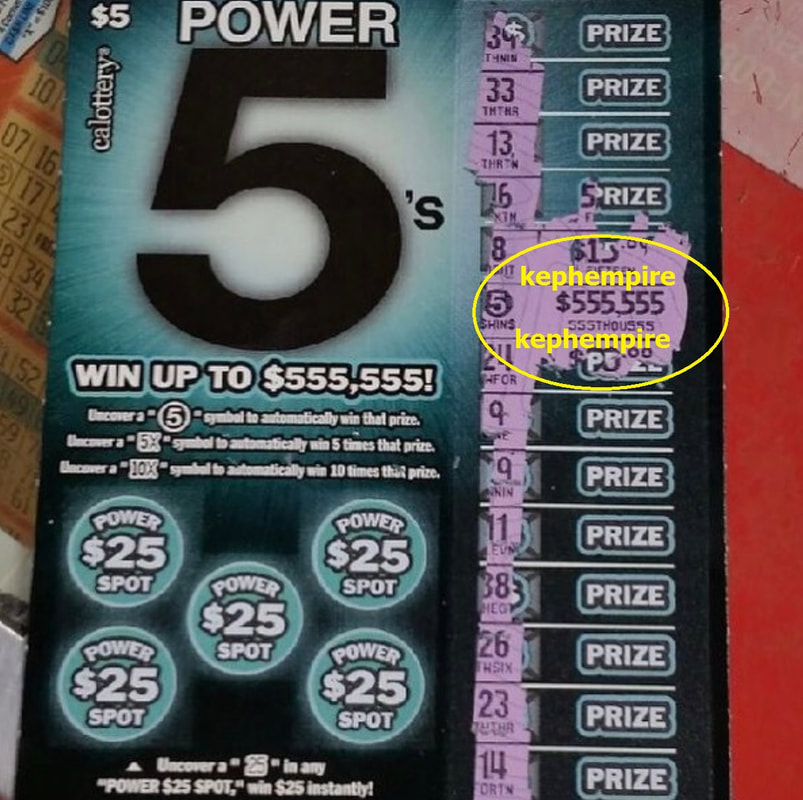 $555,555 power 5's scratcher win